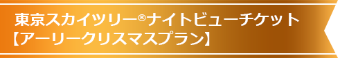 東京スカイツリー®ナイトビューチケット【アーリークリスマスプラン】