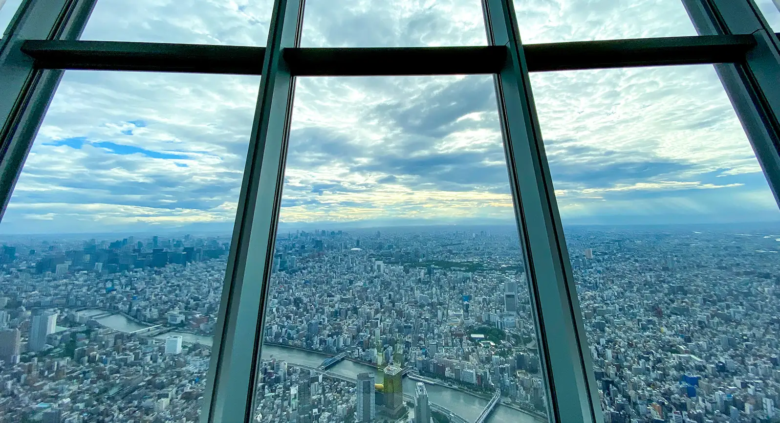 東京スカイツリー展望台から見た東京都内の景色