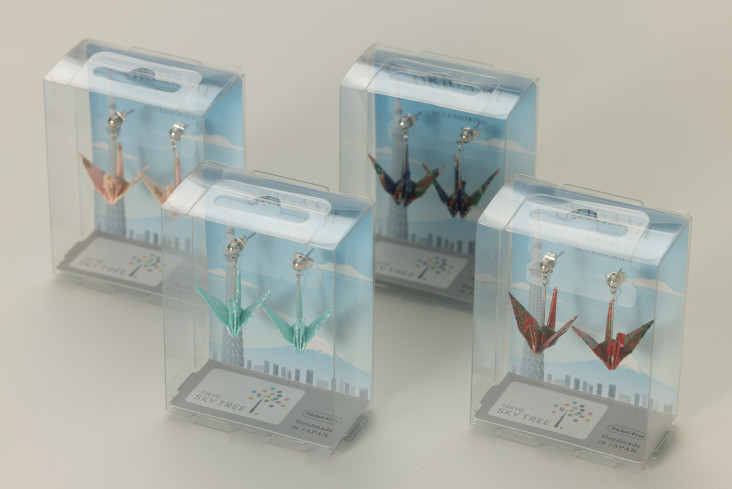 【345限定】折り鶴ピアス