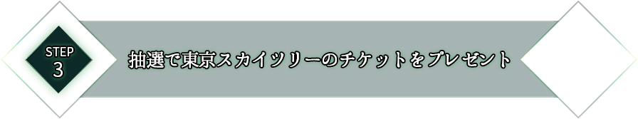 STEP3 抽選で東京スカイツリーのチケットをプレゼント