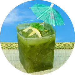 ゆず宇治抹茶ジンソーダ