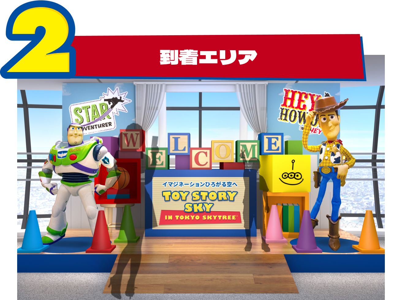 2 到着エリア