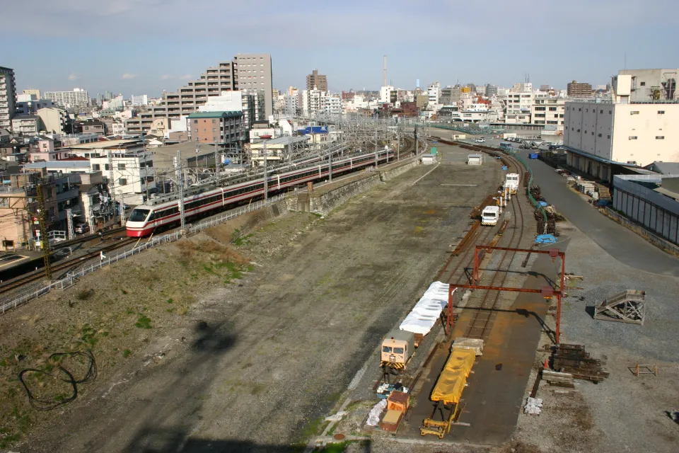 建設前の貨物ヤード跡地の様子