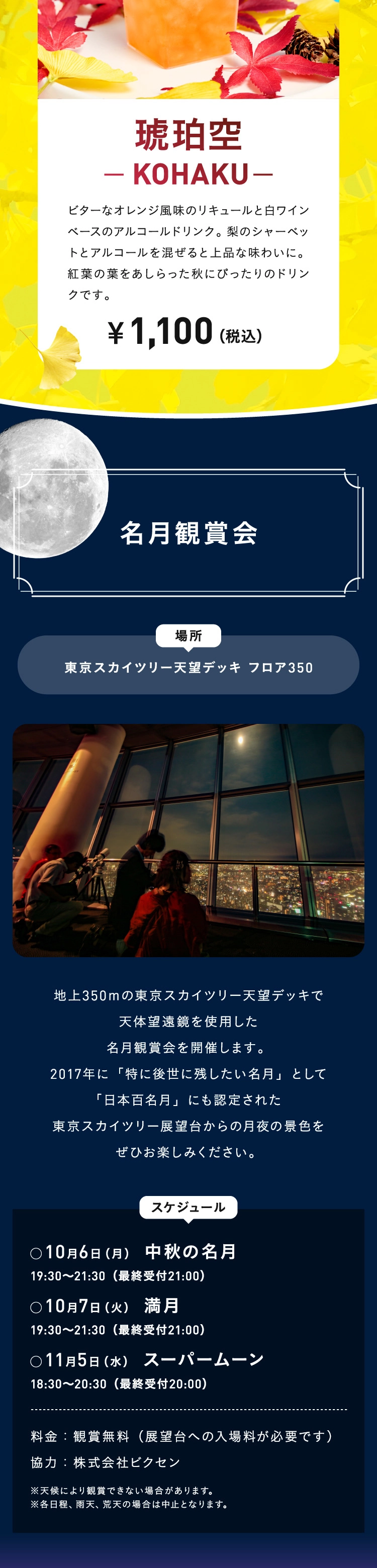 Finding Autumn in SKYTREE®｜イベント｜東京スカイツリー TOKYO