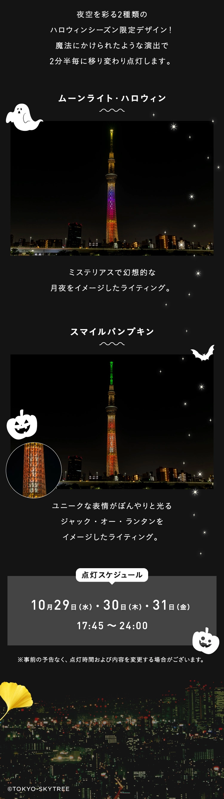 Finding Autumn in SKYTREE®｜イベント｜東京スカイツリー TOKYO