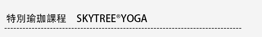 特別ヨガレッスン　SKYTREE® YOGA」