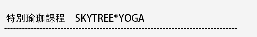 特別ヨガレッスン　SKYTREE® YOGA」