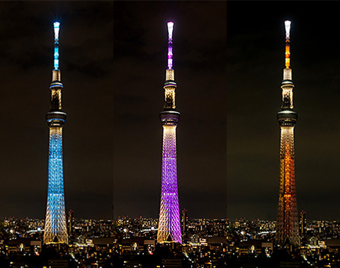 ライティング 東京スカイツリーを楽しむ 東京スカイツリー Tokyo Skytree