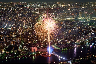 38灯　ROBIN アウトドア TOKYO SKYTREE×HANABI Sumida River Fireworks Festival Special Opening [Official] TOKYO
