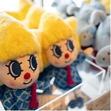 ペンギンや星のキャラクターぬいぐるみのマスコットセット