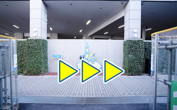 とうきょうスカイツリー駅東口から出てすぐの通路