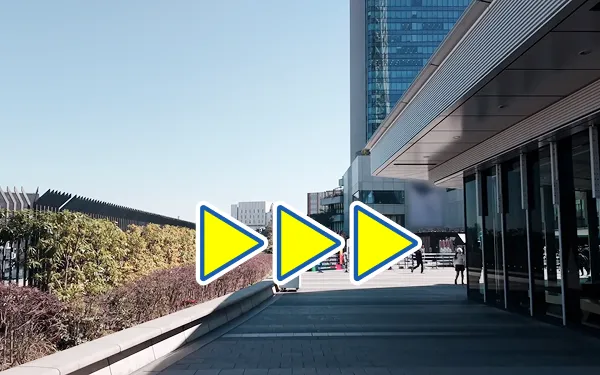 東京スカイツリー4Fの屋外フロアの通路