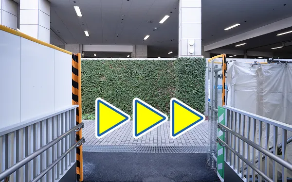 とうきょうスカイツリー駅東口から出てすぐの通路