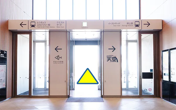 東京スカイツリー4Fの屋外への入口